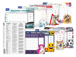 Rozvrh hodin A5 mix