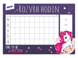 Rozvrh hodin A5 mix