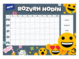 Rozvrh hodin A5 mix