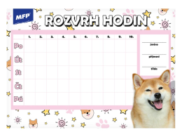 Rozvrh hodin A5 mix