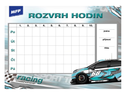 Rozvrh hodin A5 mix