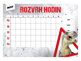 Rozvrh hodin A5 mix