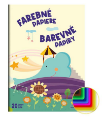 Barevné papíry A4 20ls