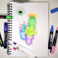 Sada popisovačů POSCA PC-3M Uni třpytivé