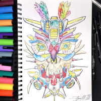 Sada popisovačů POSCA PC-3M Uni třpytivé