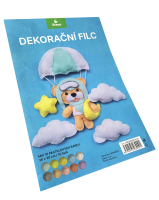 Dekorační filc A4 mix barev