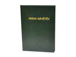 Kniha návštěv A4 100ls zelená/vínová