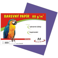 Barevný papír A4 80g/m2 100ks fialoý