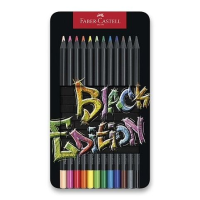 Trojhranné pastelky Faber-Castel Black Edition 12ks
