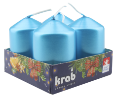 Adventní svíčky 4ks světle modré