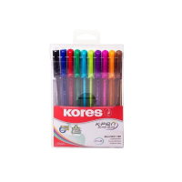 Trojhranná kuličková pera Kores K1 Pen 10ks