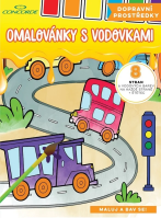 Omalovánky A4 s vodovkami Dopravní postředky