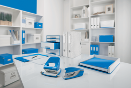 Děrovačka Leitz NeXXt 5008 modrá