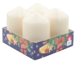 Adventní svíčky 4ks krémové