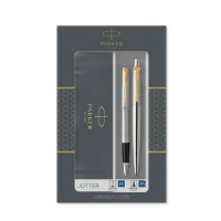 Sada plnicí a kuličkové pero Parker Jotter Stainless Steel GT