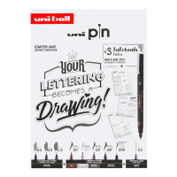 Sada linerů UNI PIN Lettering 8ks
