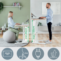 Nastavitelný elektrický stůl Leitz Ergo