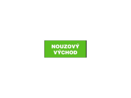 Samolepka Nouzový východ