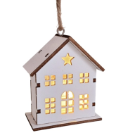 Závěsná dekorace Domek s LED osvětlením