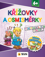 Zábavná cvičebnice Křížovky a osmisměrky 6+