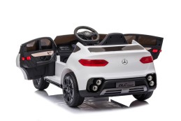 Dětské elektrické auto Mercedes GLC coupé bílá/white