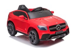 Dětské elektrické auto Mercedes GLC coupé červená/red