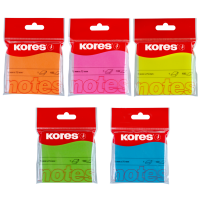 Samolepicí bloček Kores 75x75mm 100ls oranžový