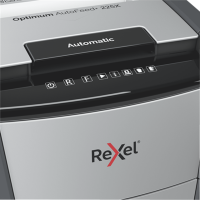 Skartovač   Rexel Optimum AutoFeed 225X křížový řez