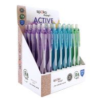 Kuličkové pero Spoko Active ReLeaf Transparent Easy Ink