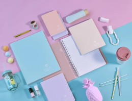 Blok A5 Twin wire Clairefontaine Koverbook Pastel 80ls linkovaný