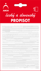 Propisoty Čísla/písmena bílá