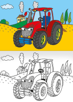 Omalovánky A5 Bagry a traktory
