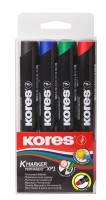 Permanentní popisovač Kores K-Marker 4ks