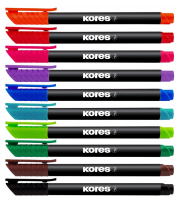 Permanentní popisovač Kores K-Marker tenký M 6ks