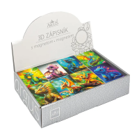 Bloček 3D s magnetem Draci