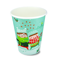 Papírový kelímek 0,3l zimní motiv 50ks