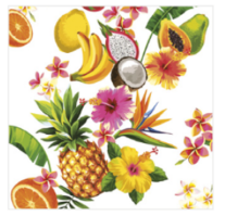 Papírové ubrousky Tropical mix 20ks