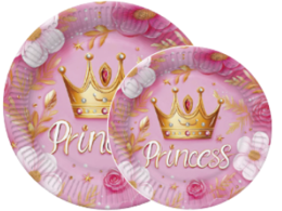 Papírové talíře Princess 8ks