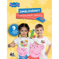 Omalovánky A4 s nažehlovacími obrázky Prasátko Peppa
