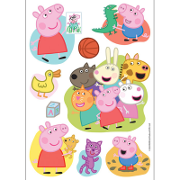 Omalovánky A4 s nažehlovacími obrázky Prasátko Peppa