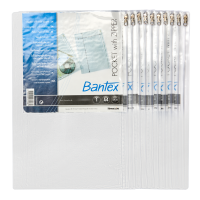 Desky A4 Bantex zip čiré