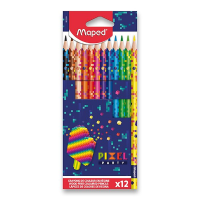 Trojhranné pastelky Maped Pixel Party 12ks
