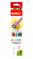 Trojhranné pastelky Kores Kolores 6ks