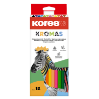 Trojhranné pastelky Kores Kromas 12ks