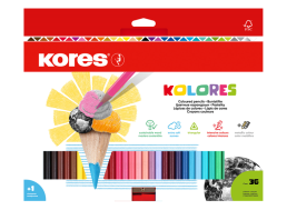 Pastelky Kores Kolores + ořezávátko 36ks