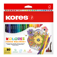 Trojhranné pastelky Kores Kolores Mandalas 50ks