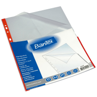 Euro obal A4 Bantex 80µ 25ks čirý červený proužek