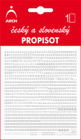 Propisoty Čísla/písmena bílá