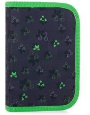 Školní penál jednopatrový Oxy Next Green Cube