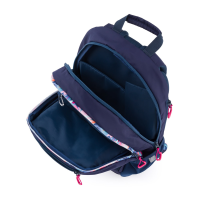 Studentský batoh+etue Oxy Sport Flowers Blue